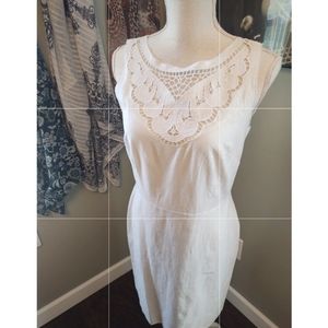 LOFT White Linen Summer Dress